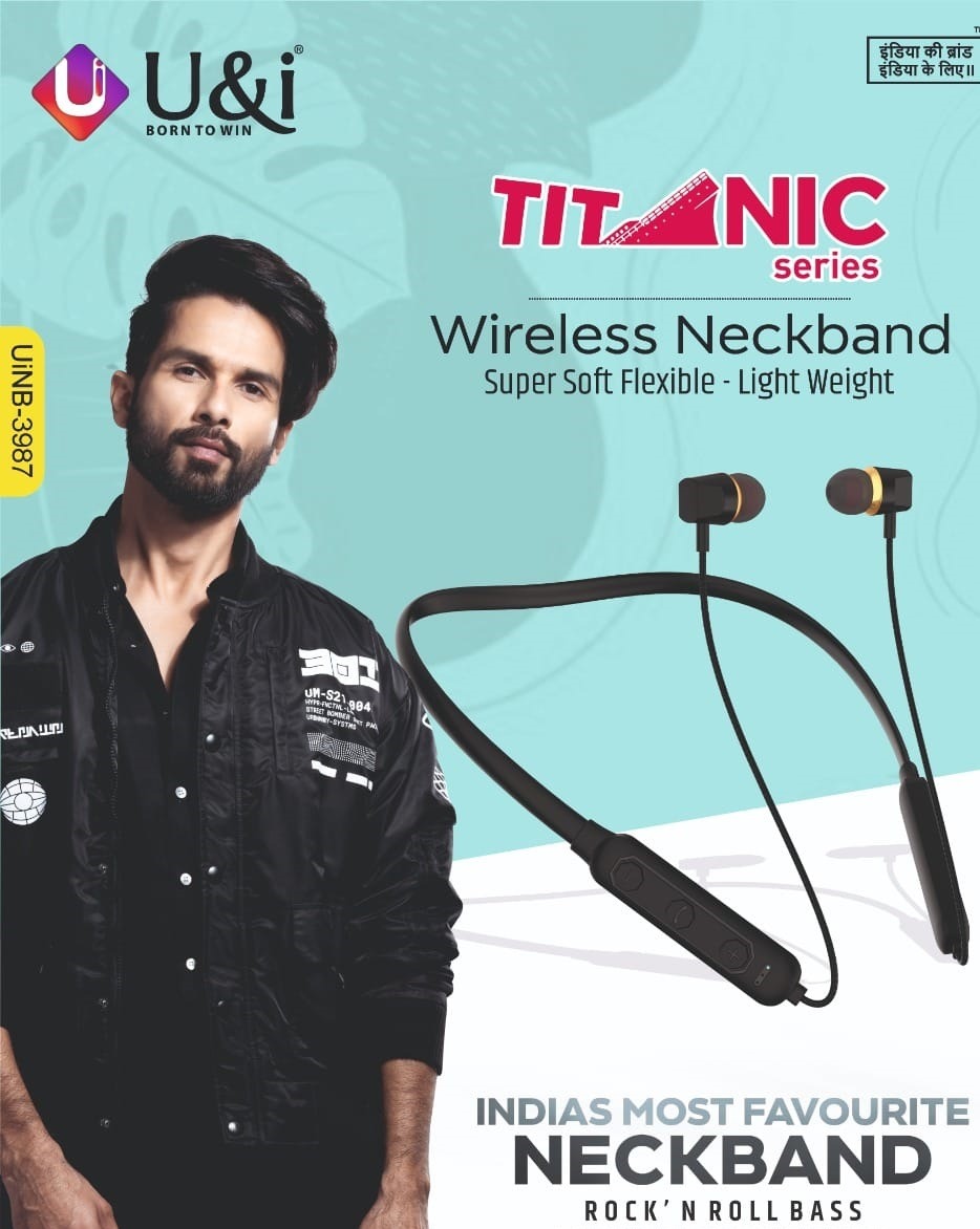 Super soft flexible neckband UINB -3987 TITANIC SEREIS