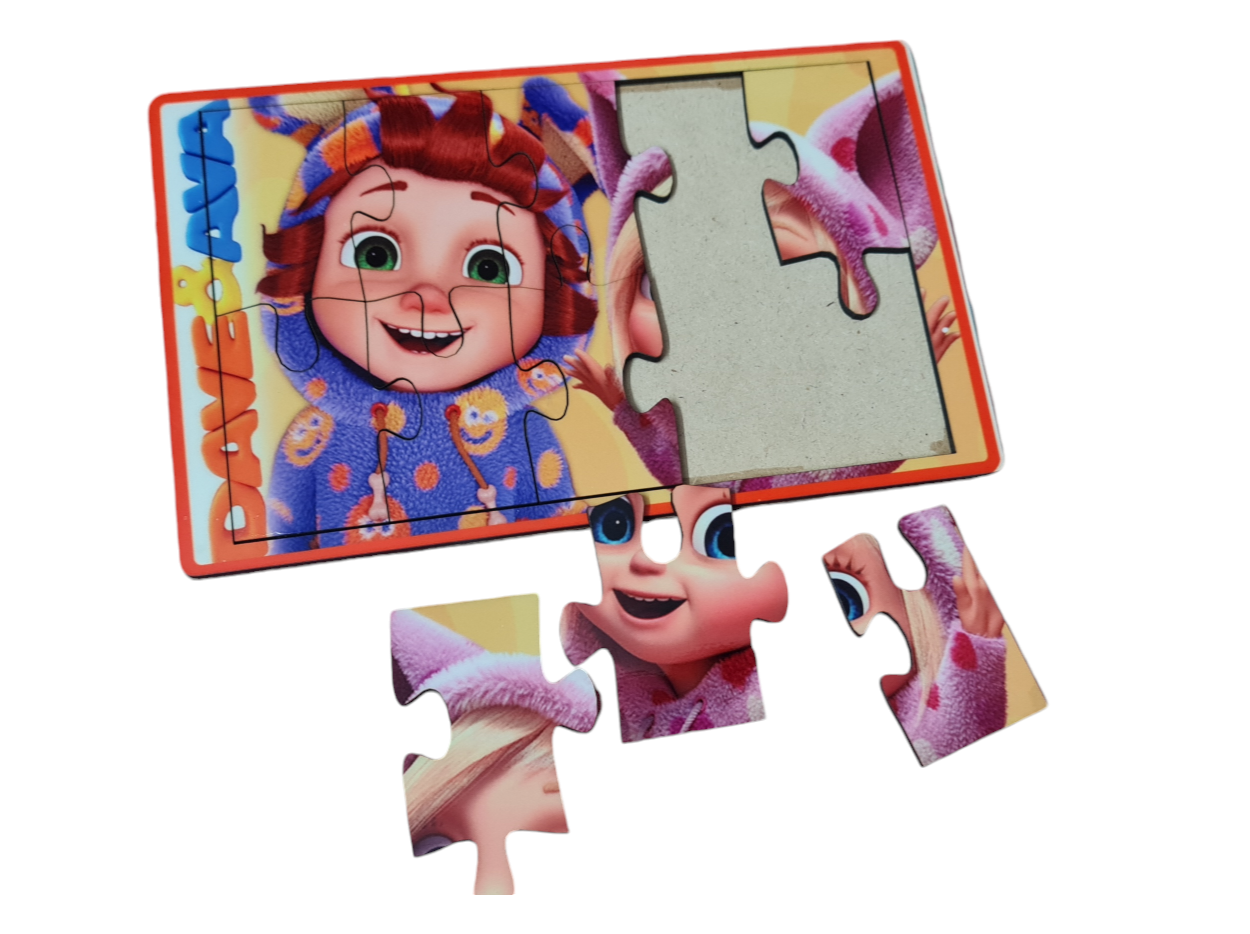 Wooden Shape Sorting Puzzle for Kids (8x5 Inch) - High Glossy Educational Toy